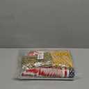 Charcuterie Cups With Sticks - [50 Cups + 200 Picks + 50 Bags & Ties] -14 oz Kraft Charcuterie Cups with Cocktail Picks (3 Types) - Disposable Paper Appetizer Cups - Popcorn Boxes - French Fry Holder