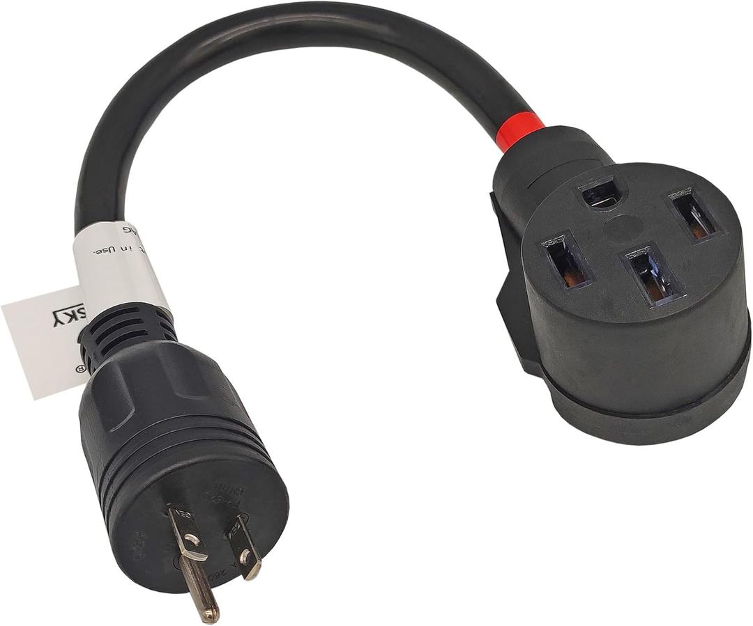 FC-EV62045 Household or Generator AC Adapter Cord NEMA 6-20P to NEMA 14-50R Male 6-20P Plug to Female 14-50R EV 4 Prong Receptacle Adapter Only for EV Charging Output Maximum 20Amp 250Volt