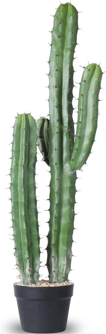 3 x Artificial Cactus Fake Big Cactus 36 Inch Faux Cacti Plants for Home Garden Office Store Decoration