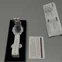 Beeasy Digital Watch Waterproof with Stopwatch Alarm Countdown Dual Time, Ultra-Thin Super Wide-Angle Display Digital Wrist Watches for Men Women (White)