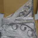 L Shelf Brackets for 12" - 14" Board, Floating Shelf Bracket Heavy Duty Metal Shelving Brackets for Shelves, Decorative Iron Rustic Wall Brackets for DIY Floating Shelf, 6 Pack Black