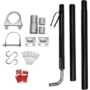 RV Generator Exhaust Venting System part compatible with Most RV Exhaust Systems replace 44461 RV generator exhaust Extension kit 136inch Muffler Pipe Extension kit