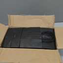 MESHA Black Gift Bags 5.25x3.75x8 Inch Small Kraft Paper Bags with Handles Bulk,100 Pack for Small Business,Wedding Party Favor