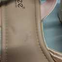 Ruiee Wide Width Wedge Sandals for Women, Ankle Strap Cute Bowknot Open Toe Summer Shoes Platform Espadrille Wedge Dressy Women Sandals.259001 Nude Size 11