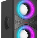DINDIN Bluetooth Speakers, 40W(Peak) Wireless Party Speaker with TWS, Beat-Driven Lights, 80dB Loud Stereo Sound & Rich Bass, Portable Speakers with Subwoofer for Party, Outdoor, Camping, Travel Model BB-02