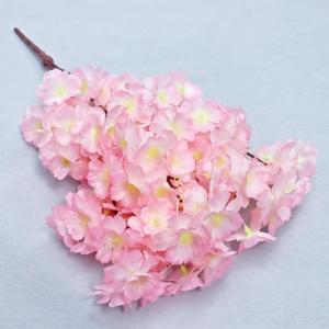 Artificial Cherry Blossoms, Five-pronged Cherry Blossoms, Short Plastic Flowers, Wedding Decoration Flowers, Living Room Decoration Flowers