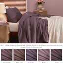 WRENSONGE Queen Comforter Set - 3 Pieces Prewashed Deep Purple Comforter Soft Lightweight for All Seasons,Down Alternative Comforters Queen Size with 2 Pillow Shams