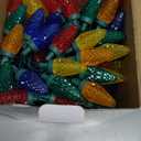 C9 Christmas Lights Outdoor, 82 FT 100 LED Connectable C9 String Lights with 8 Modes and Timer Extendable Xmas Tree Patio Roofline Garden Yard Holiday Party Indoor Outdoor Decoration, Multicolor