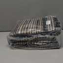 LIVEBOX Rainbow Easy Jute Outdoor Rug 5x7, Washable Area Rugs for Living Room Patio Farmhouse Indoor Outdoor Rug, Non Slip Modern Neutral Floor Carpet for Office Backyard Office Foyer (5'x7', Black)