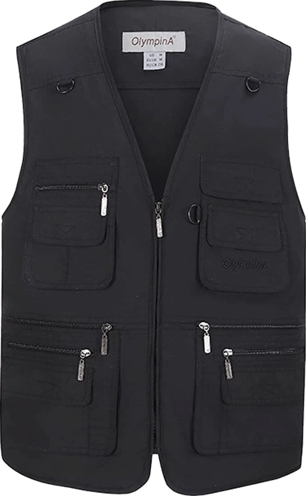 Olympina Outdoor Travel Sports MultiPocket Fishing Vest, L