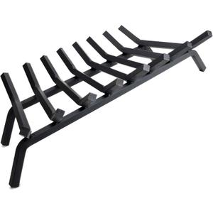 33 inch 8 Bar Fire Grates, Heavy Duty Solid Steel Indoor Chimney Hearth Outdoor Fire Place Kindling Tool Pit Wrought Iron Wood Stove Firewood Burning Rack