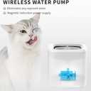 PETKIT New Cat Water Fountain with Wireless Pump, Ultra Quiet 65oz/1.85L Pet Water Fountain for Cats and Dogs Inside, Detachable Design Easy to Clean and Assemble, Filters Included