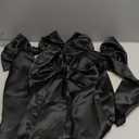 3 Pcs 2 FT Large Bow Decorations Big Satin Bows Hanging Wall Decors for Room Fireplace Coquette Birthday Backdrop Bridal Shower Wedding Bachelorette Christmas Party Supplies(Black)