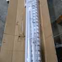 Paramondo 13.1'x9.8' Patio Awning Retractable Fully Assembled, Manual Sunshade Shelter Outdoor Deck Canopy Balcony Awning Cover - Premium Quality 280G Ployester Aluminum Frame, Grey with White Strips