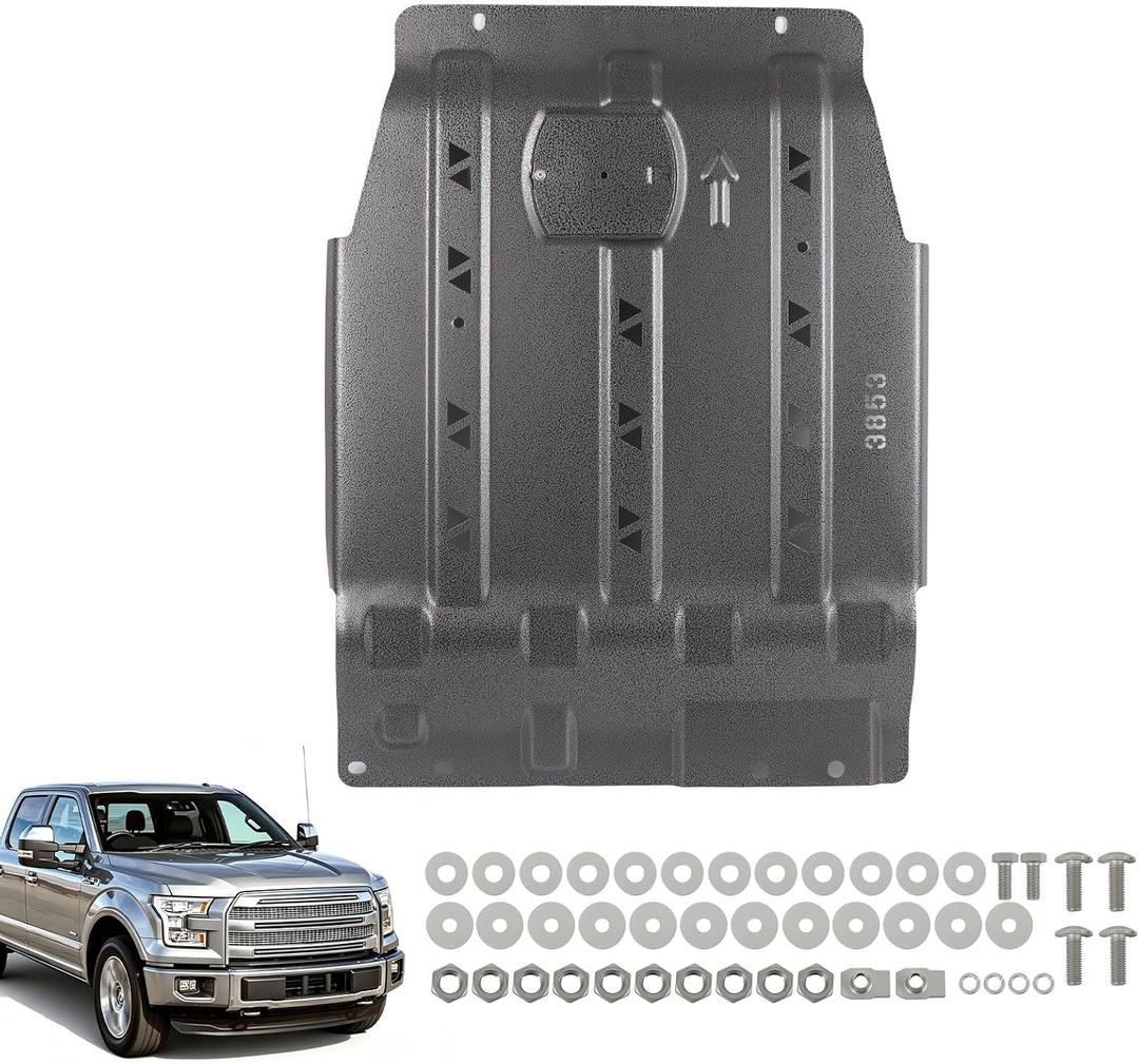 Transmission Skid Plate fits 2015-2022 F150 4WD, 2.7L/3.5L EcoBoost, 3.3L