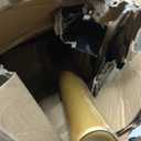 1 Inch Single Curtain Rods 36 to 72 Inches Adjustable Drapery Rods for Window width 24 to 68 Inches, Diamond Shaped Faceted Finials, Gold