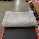 Rory Geo Grey King Blanket CB2 Size 111x93 in