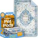 Washable Pee Pads for Dogs, 2 Pack Reusable Puppy Training Pads 40"x26" Super Absorbent Waterproof Dog Training Pads, Non-Slip Potty Pads, Whelping Pads Litter Mat (40"x26" (Pack of 2))