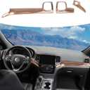 RT-TCZ Center Console Dashboard Panel Cover Trim Decor Interior Accessories for Jeep Grand Cherokee 2011-2020 (Wood Grain)