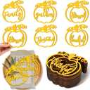 Jetec 30 Pieces Thanksgiving Plate Decor Gold Pumpkin Wood Cutouts Thankful Blessed Grateful Inspirational Letter Cutouts Place Cards Settings for Party Tablescape Plate Decor