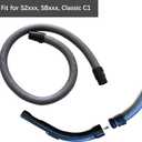 Suction Hose Parts Compatible with Miele Classic C1 SBxx S2xx Vacuum Attachment, 1.6m Vacuum Parts Suction Hose Pipe, Vacuum Replacement Parts Accessories - Grey
