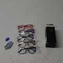 CCVOO Reading Glasses for Women/Men, Eyeglasses, Blue Light Readers for Women/Men,+1.25 5Pack