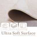 Washable Area Rug 8x10, Large Soft Rugs for Living Room Soft Off-White and Light Caramel Blend Carpet 8x10 Area Rugs for Bedroom Dining Room Non-Slip Stain Resistant Under Table Rug