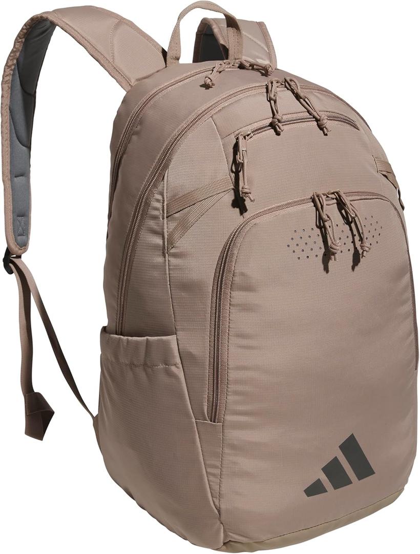 adidas Defender 5 Backpack for Sports, Gym, School and Travel, 33L (One Size, Chalky Brown/Gunmetal)