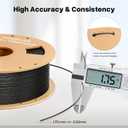 PLA+ 1.75mm 3D Printer Filament, PLA Plus with Dimensional Accuracy +/- 0.02mm, Higher Strength and Toughness, Neatly Wound, No Clogging, Fits for Most FDM 3D Printers, 2 Pack 1kg Yellow