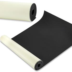 Vesici 1 Roll 23.5 x 200 Inch Work Bench Mat Self Adhesive Resistant PU Floor Runner Easy to Clean Workbench Mat Pad for Garage Workbench or Table Storage Tool Organization,Black