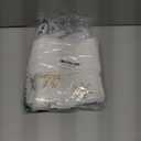 SherryDC White Plush Christmas Stockings 2 Pack, 19" Silver & Gold Snowflake Sequin Embroidered Fireplace Hanging Stockings Set for Christmas Decoration