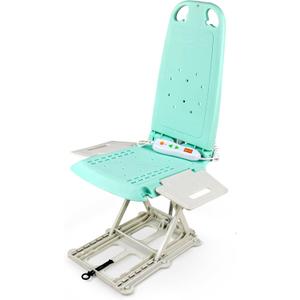 SuperHandy GoRise LT Portable Floor & Bath Lift - Lightest Weight 19lbs, Foldable, 330 Lbs Capacity, IP68 Waterproof Bath tub Lifts for Seniors, Ergonomic Seat with Removable Panels [Patent Pending]
