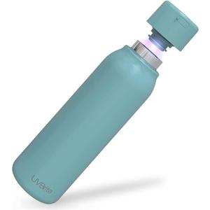 UVBRITE Go Self-Cleaning UV Water Bottle - 6 Bottles 18.6 oz Insulated Stainless-Steel Rechargeable Reusable Bottle Push Button Sterilization Travel Friendly