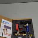 HYDRO MASTER Tankless Water Heater Service Valve Kit with Pressure Relief Valve 3/4-Inch IPS Isolator Clean Brass