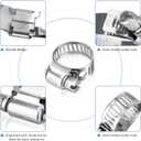 3 x TICONN 20PCS Hose Clamp Set - 5/8''1'' 304 Stainless Steel Worm Gear Hose Clamps for Pipe, Intercooler, Plumbing, Tube and Fuel Line