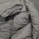 CozyLux King Size Comforter Set - 3 Pieces Grey Soft Luxury Cationic Dyeing Bedding Comforter for All Season, Gray Breathable Lightweight Fluffy Bed Sets with 1 Comforter and 2 Pillow Shams