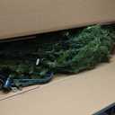 National Tree Company 6 ft Pre-Lit Dunhill Fir Artificial Christmas Tree, 600 Warm White LED Lights, 1,430 Tips, Includes Stand, Green