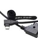 USB C Phone Tablet Device Type C to D Tap Power Supply Cable for Camera (Elbow Type-C)