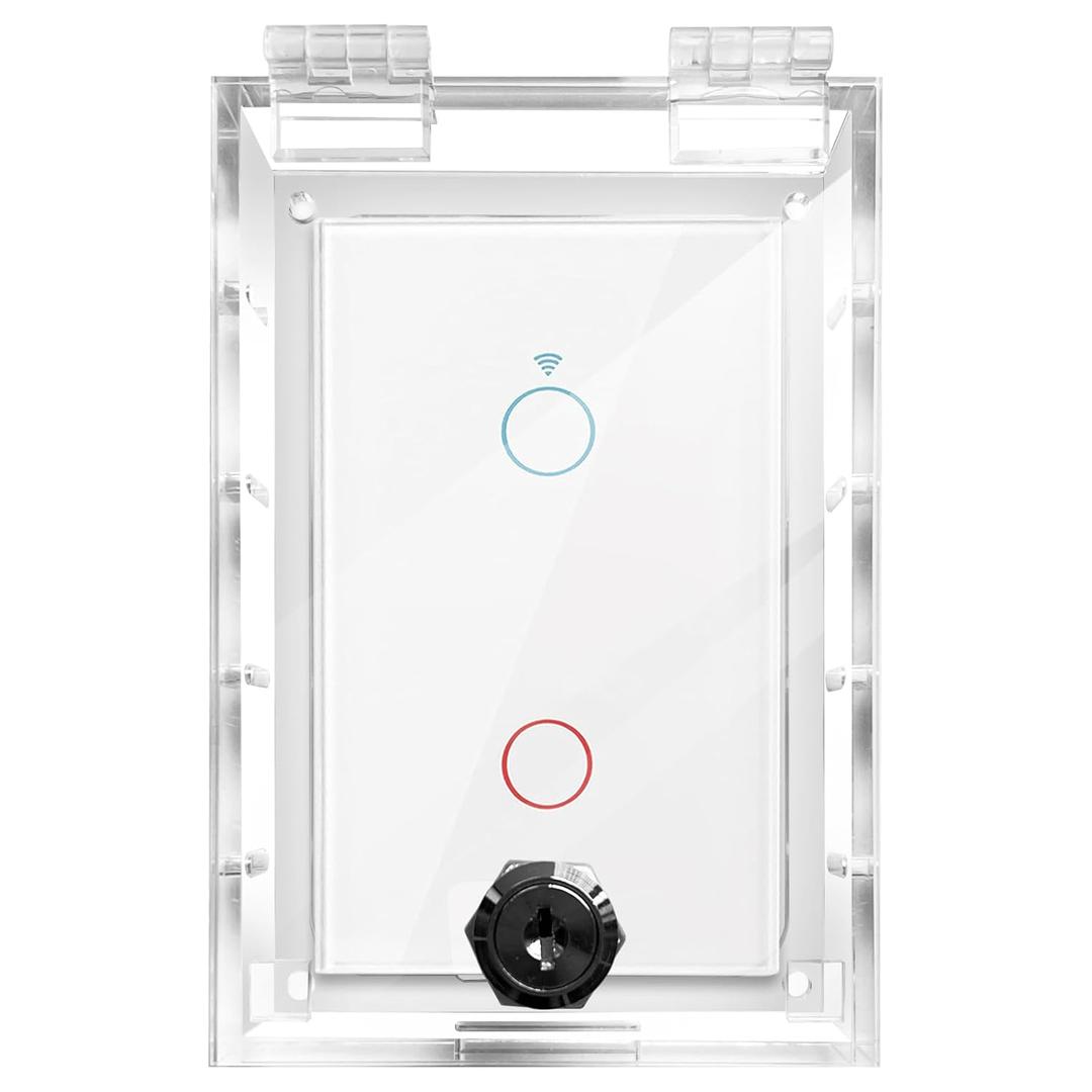 Baby Safety Outlet Cover Box, Outlet Covers, Plug Covers for Electrical Outlets, Socket Covers for Outlets Fit 5.9 (1 Pack-with wire exit)