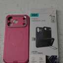 ESR for iPhone 17 Pro Max Case with Stash Stand, 7X Military-Grade Drop Protection with Camera Control, Shock-Absorbing Phone Rugged Cover, Compatible with MagSafe Accessories, Cyber Series, Pink