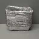 2 LB Disposable Aluminum Foil Loaf Pans, 50 Pack - 8.5"x4.5"x2.5" Heavy Duty Aluminum Foil Bread Tins for Perfect Banana Bread, Cakes & Meatloaf,Non-Stick, Even Baking, Easy Release