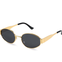 livho 2025 Trendy Oval Sunglasses - Stylish Polarized Shades for Everyday - Retro Metal Frames