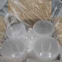75 PCS Drink Buckets With Lids And Straws, 34 oz Clear Plastic Bucket Cups With Handles, Lemonade Buckets for Drinks, Iced Coffee, Smoothies, Fruit Tea, Pool Party, Birthday Party Supplies, Large