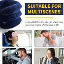 Neck Stretcher, Cervical Traction Device, Neck Traction Device for Neck Pain Relief, Adjustable Inflatable Neck Stretcher Cervical Traction and Neck Brace, Neck Decompression Home Use (Blue)