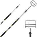 Edge Protector Handle, Board Corner Edge Protector Pole V Shaped Edge Guards Adjustable for Flatbed Cargo with Sponge Grip4.3-8.7ft