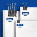 Eclirgan 1.9-Inch Large Binder Clip with Heavy-Duty/Folding/Rust-Resistant,48-Pack Thick Metal Office Clip in 4 Boxes,Black Paper Clamps for School/Outdoor Use/Office/Home