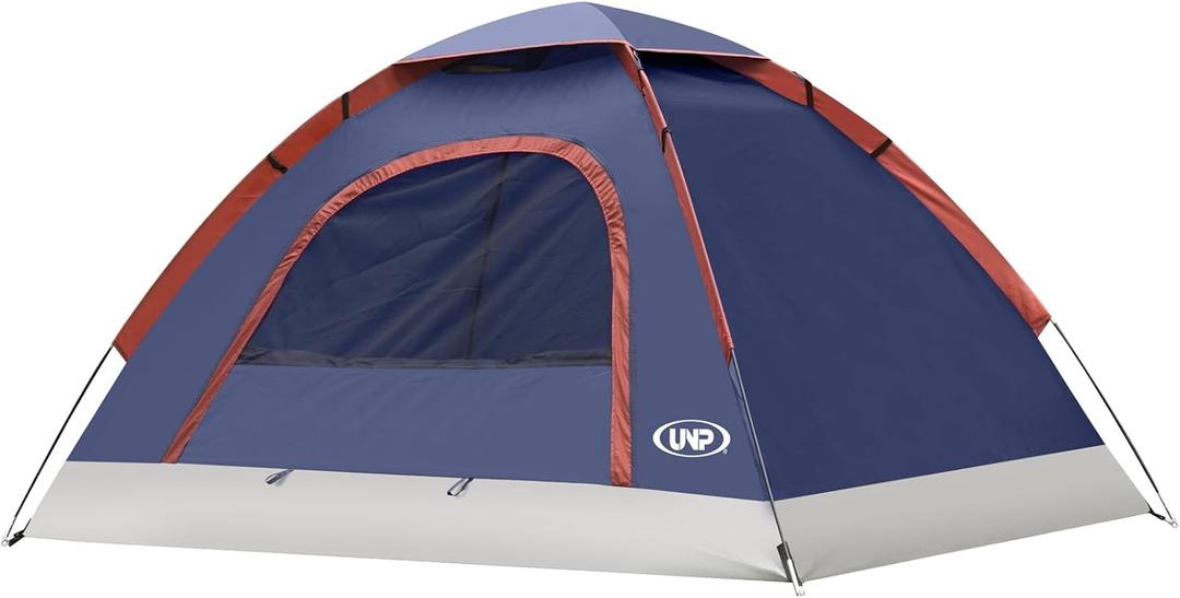 unp 6 Person 4 Season Dome Tent, Easy to Set Up for Camping & Hiking, Lightweight & Portable, Blue
