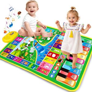 Baby Toys for 1 Year Old Gifts: 3 in 1 Alphabet Animal Piano Music Play Mat - Toddler Toys Age 1-3 Musical Toy 12-18 Months Babies Birthday Christmas Gift for Boys Girls 1 2 3 Year Old