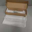 Heavy Duty Shelf Bracket White 12 inch 4 Pack Floating Shelf Brackets L Brackets for Shelves for DIY Decorative with Mounting Hardware