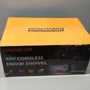 40V Cordless Snow Shovel, 13-Inch | 2 x 40V 4.0A Battery Powered Snow Blower, Powerful Brushless Electric Snow Shovels with Quick Charger & Directional Plate for Pathway, Patio, Deck, Driveway